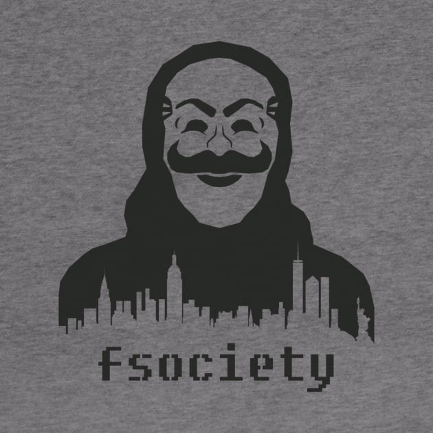Mr Robot - FSociety - Mask by alcateiaart